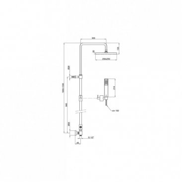 Душевая стойка Webert Comfort AC0675