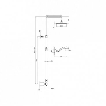 Душевая стойка Webert Comfort AC0729