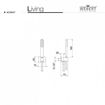 Душевой набор Webert Comfort AC0847