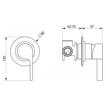 Смеситель для душа Webert DoReMi DR880101