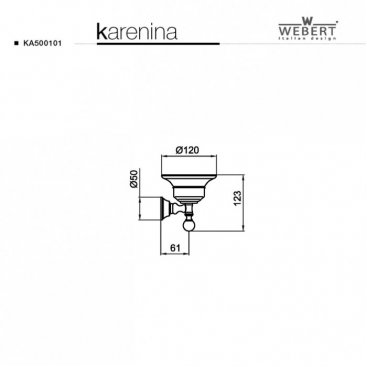 Мыльница с держателем Webert Karenina КА500101