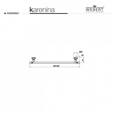 Держатель для полотенец Webert Karenina 35 КА501402