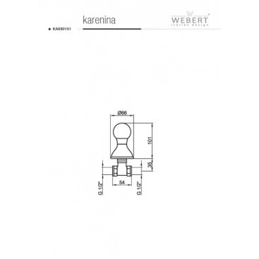 Смеситель для душа Webert Karenina КА760101