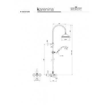 Душевая стойка Webert Karenina КА721208