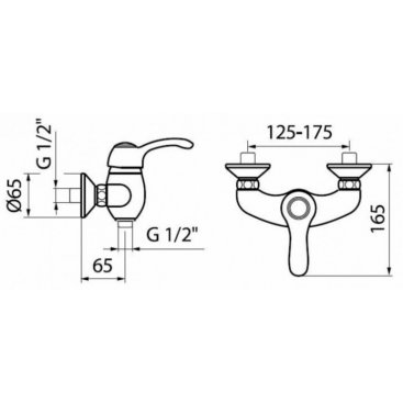 Смеситель для душа Webert Aurora AU870102010