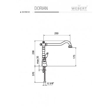 Смеситель для кухни Webert Kitchen Dorian DO780102