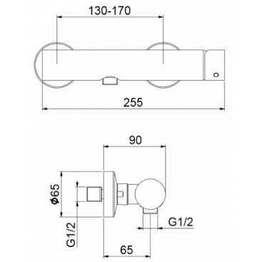 Смеситель для душа Webert One-B NB870102015