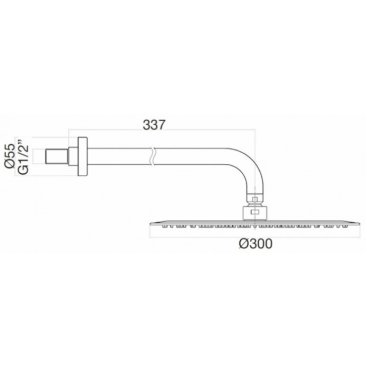 Верхний душ Webert Pegaso AC0841794