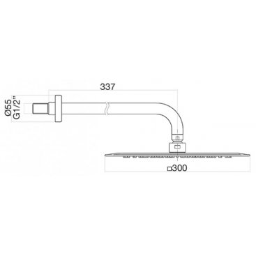 Верхний душ Webert Pegaso AC0842794