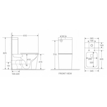 Унитаз WeltWasser WW Gelbach 001 ST GL-BL