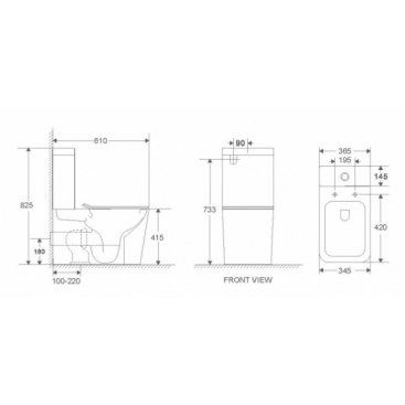 Унитаз WeltWasser WW Gelbach 011 ST MT-BL