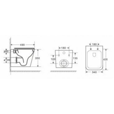 Унитаз WeltWasser WW Gelbach 041 MT-GR