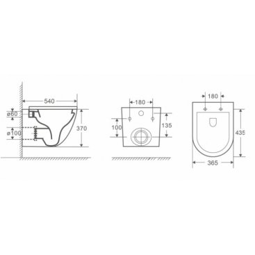 Унитаз подвесной WeltWasser WW Merzbach 041 XL GL-WT