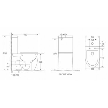 Унитаз WeltWasser WW Merzbach 011 XL GL-WT