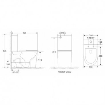 Унитаз WeltWasser WW Salzbach 011 GL-WT