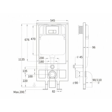 Комплект WeltWasser WW Telbach 004 GL-WT Bamberg 545 WT