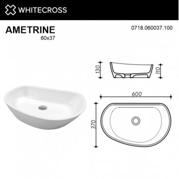 Раковина Whitecross Ametrine 0718.060037.200