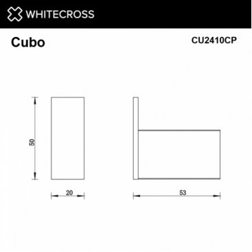 Крючок Whitecross Cubo CU2410CP медь