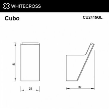 Крючок Whitecross Cubo CU2415GL золото