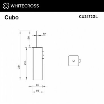 Ершик Whitecross Cubo CU2472GL золото