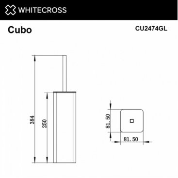 Ершик Whitecross Cubo CU2474GL золото