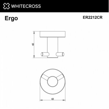Крючок Whitecross Ergo ER2212CR хром