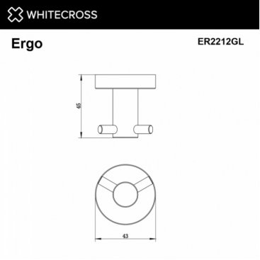 Крючок Whitecross Ergo ER2212GL золото