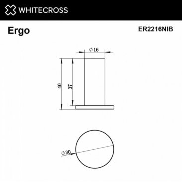 Крючок Whitecross Ergo ER2216NIB брашированный никель
