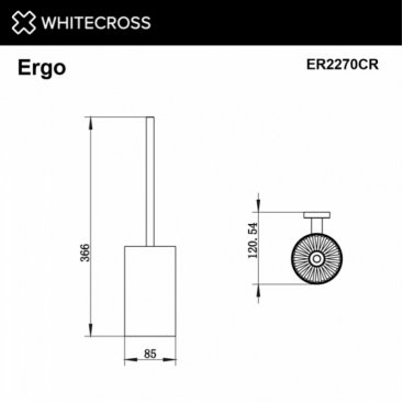 Ершик Whitecross Ergo ER2270CR хром