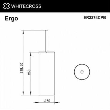 Ершик Whitecross Ergo ER2274CPB брашированная медь