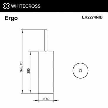Ершик Whitecross Ergo ER2274NIB брашированный никель