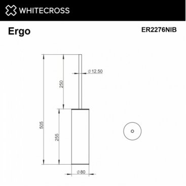 Ершик Whitecross Ergo ER2276NIB брашированный никель