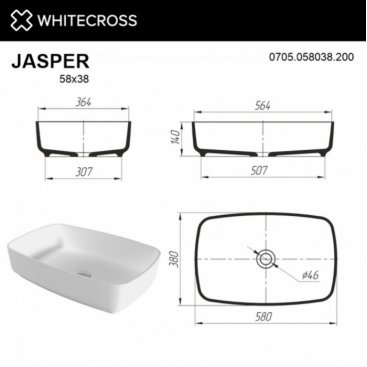 Раковина Whitecross Jasper 0705.058038.200