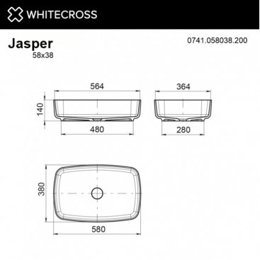 Раковина Whitecross Jasper 0741.058038.200