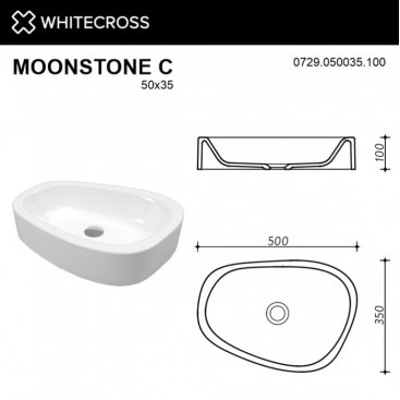 Раковина Whitecross Moonstone C 0729.050035.200