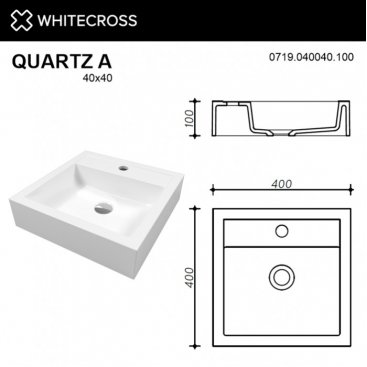 Раковина Whitecross Quartz A 0719.040040.200